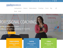 Tablet Screenshot of coachingakademija.com